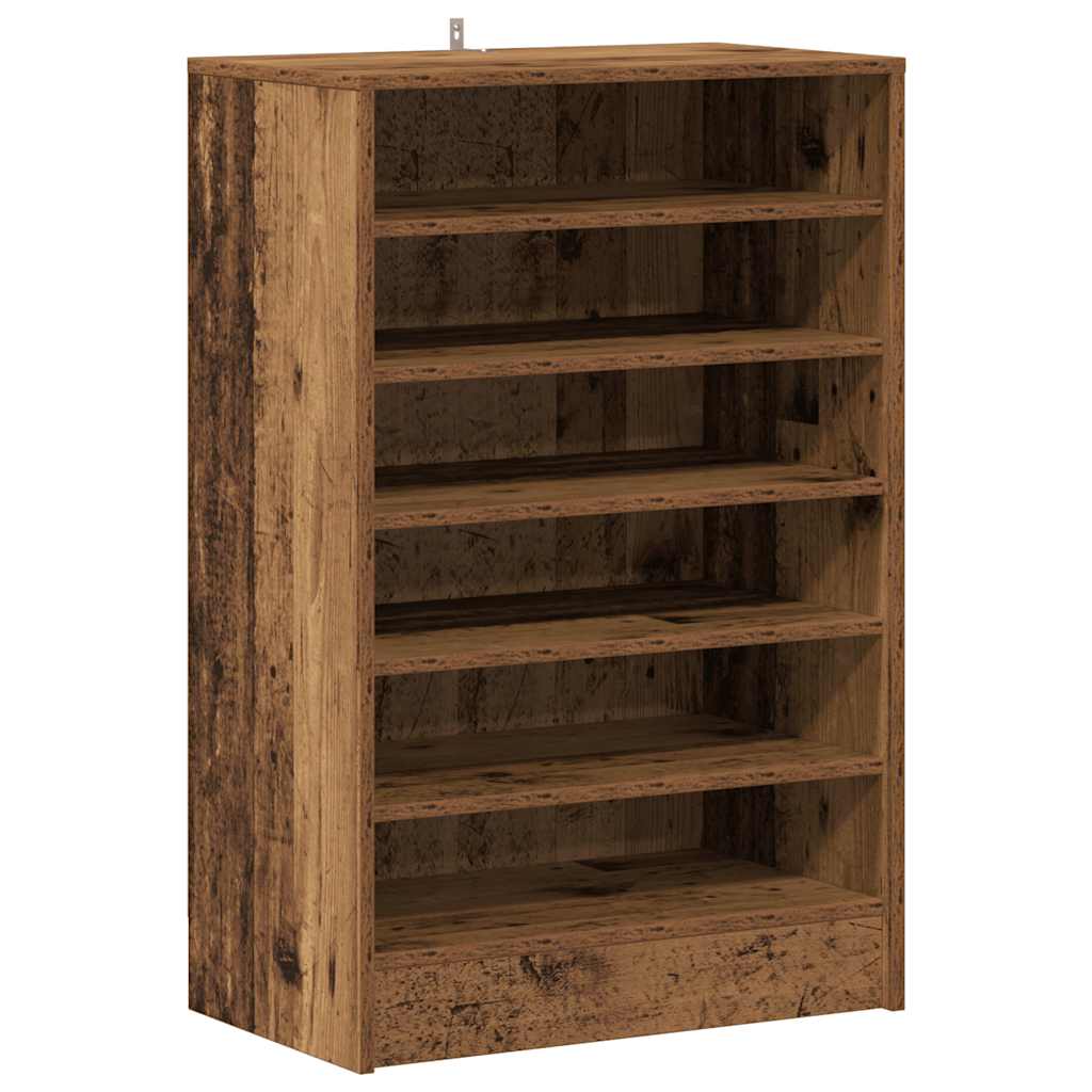 Shoe Cabinet Old Wood 60x35x92 cm Engineered Wood