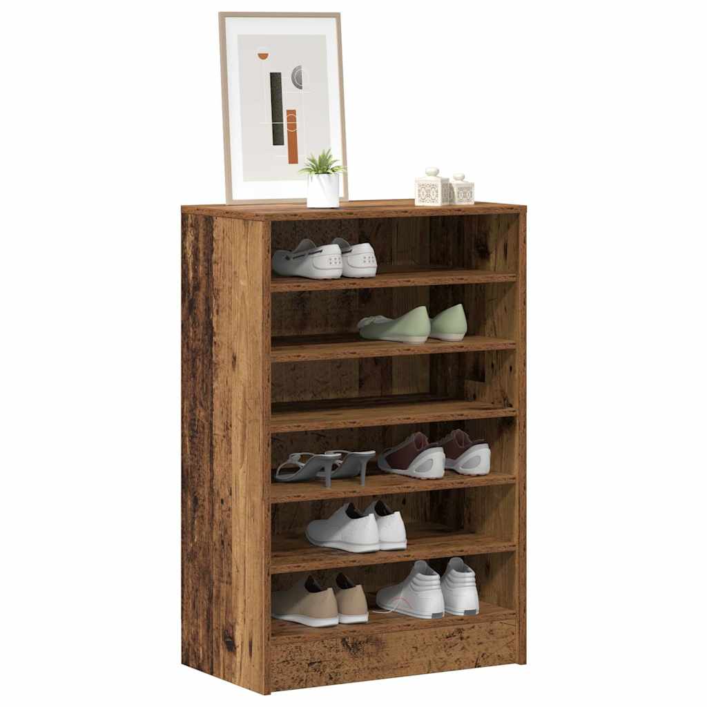 Shoe Cabinet Old Wood 60x35x92 cm Engineered Wood