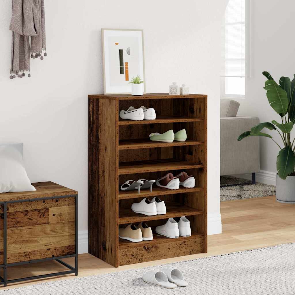 Shoe Cabinet Old Wood 60x35x92 cm Engineered Wood