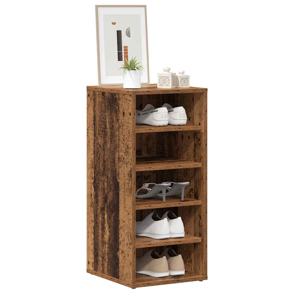 Shoe Cabinets 2 pcs Old Wood 32x35x70 cm Engineered Wood