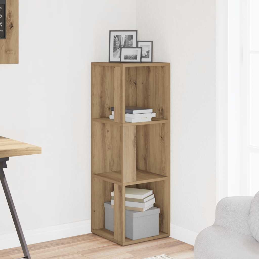 Corner Cabinet Artisan Oak 33x33x100 cm Engineered Wood