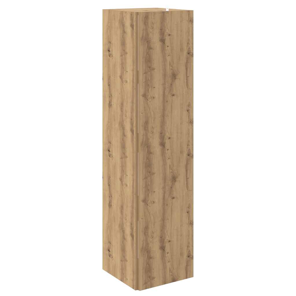Corner Cabinet Artisan Oak 33x33x132 cm Engineered Wood