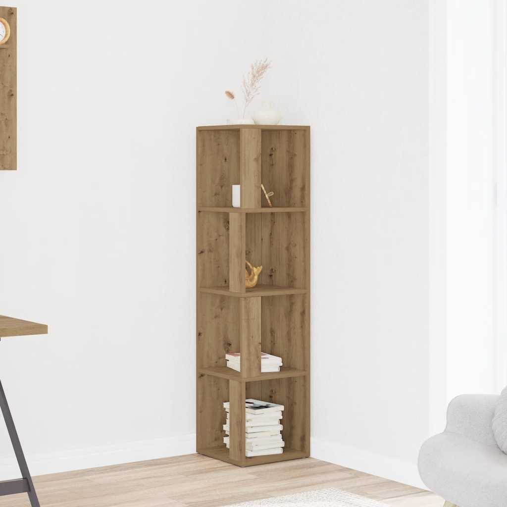 Corner Cabinet Artisan Oak 33x33x132 cm Engineered Wood