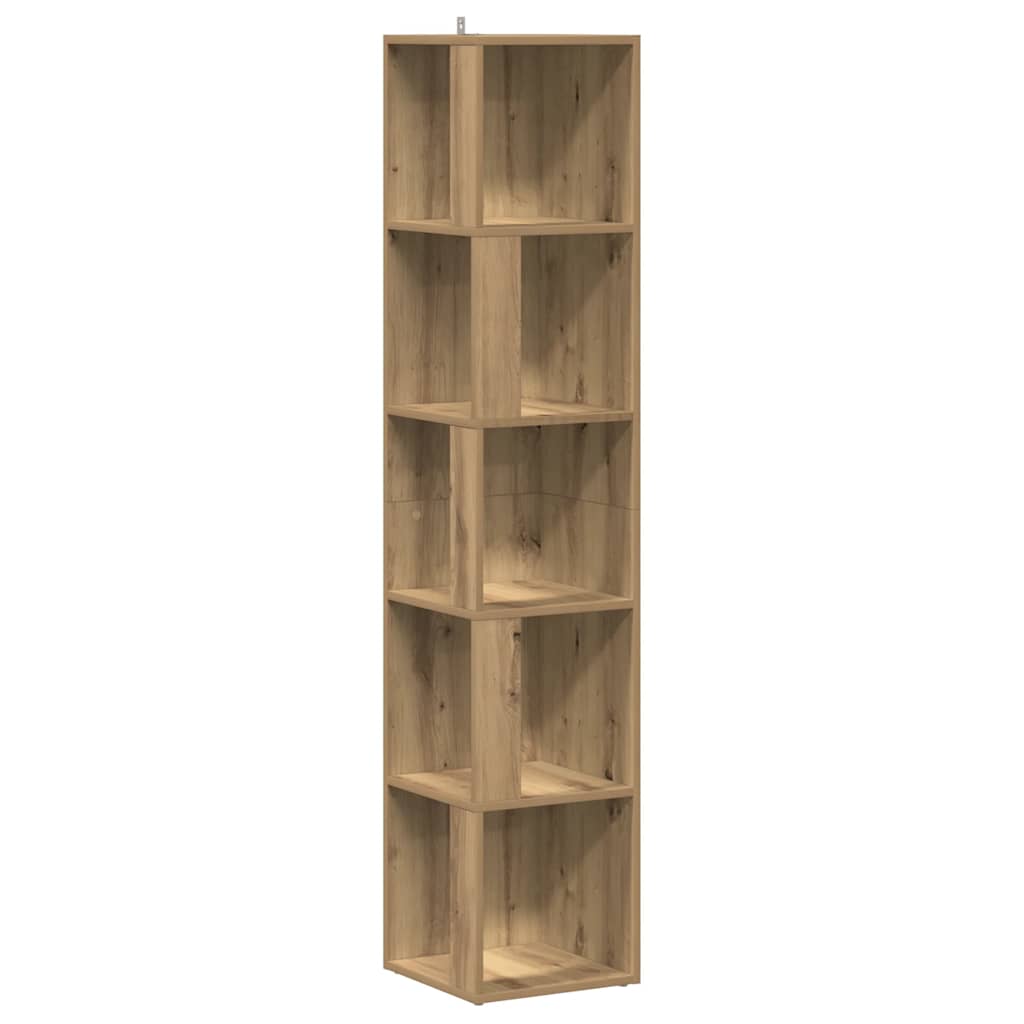 Corner Cabinet Artisan Oak 33x33x165 cm Engineered Wood