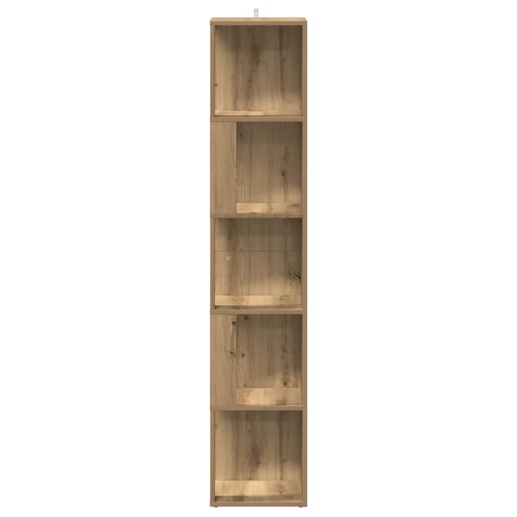 Corner Cabinet Artisan Oak 33x33x165 cm Engineered Wood