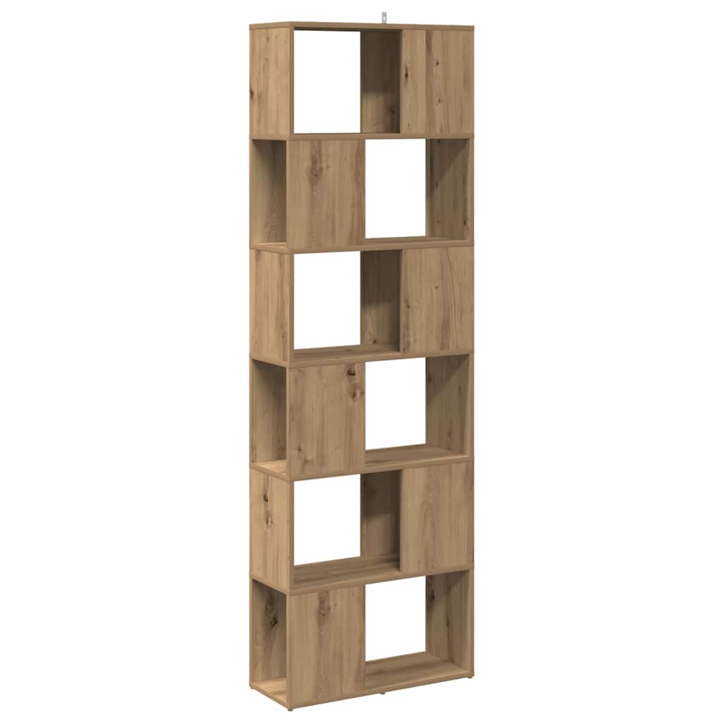 Book Cabinet/Room Divider Artisan Oak 60x24x186 cm
