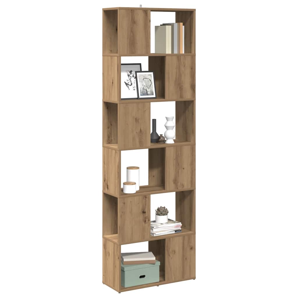 Book Cabinet/Room Divider Artisan Oak 60x24x186 cm