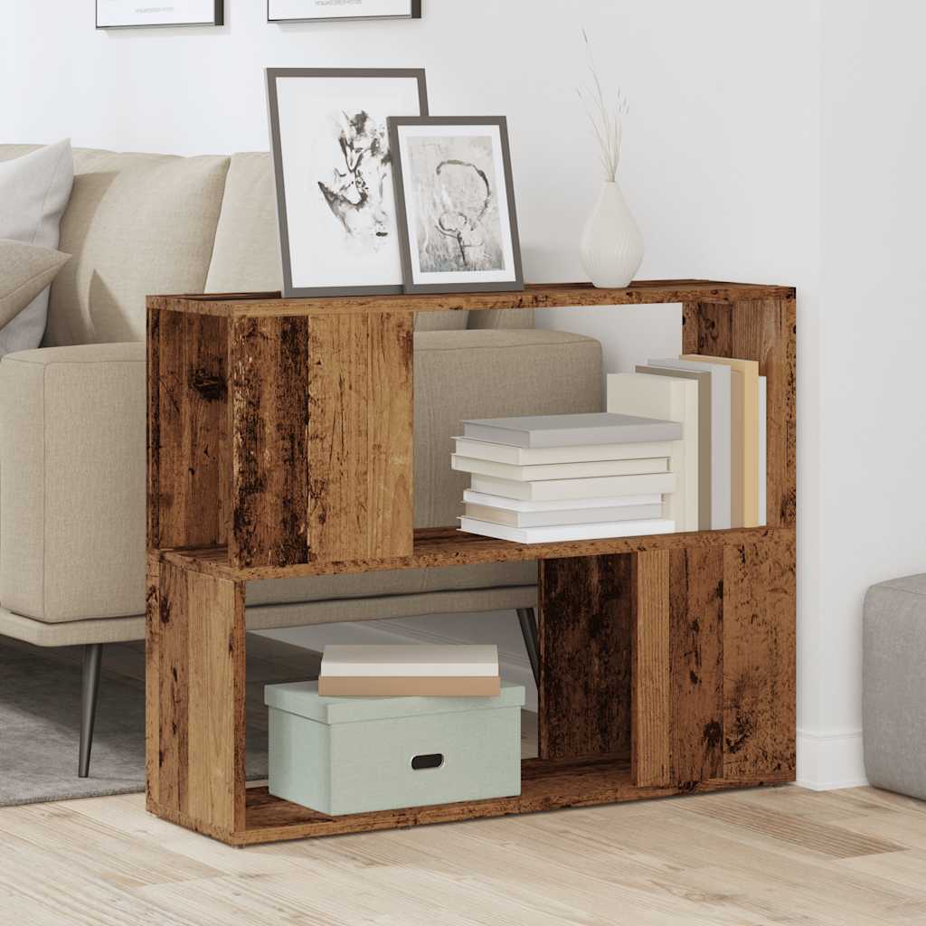 Book Cabinet/Room Divider Old Wood 80x24x63 cm