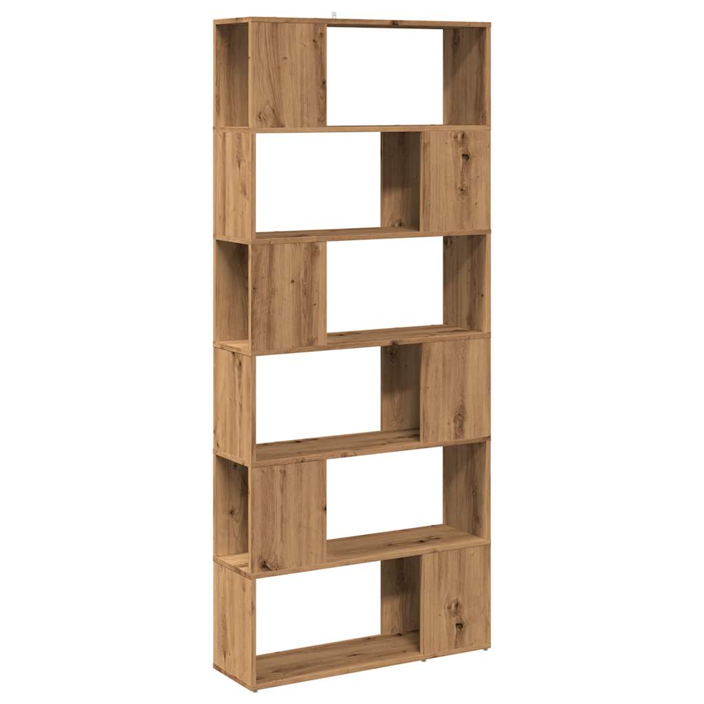 Book Cabinet/Room Divider Artisan Oak 80x24x186 cm