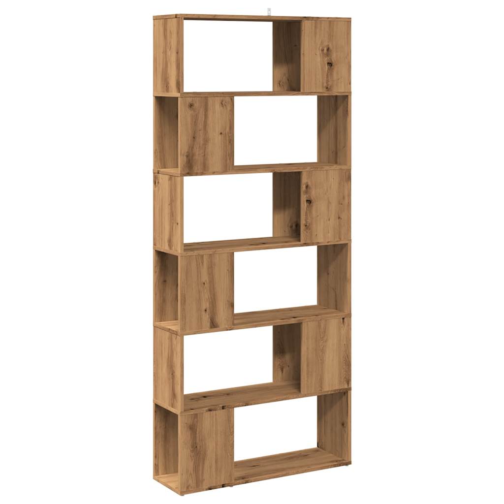 Book Cabinet/Room Divider Artisan Oak 80x24x186 cm