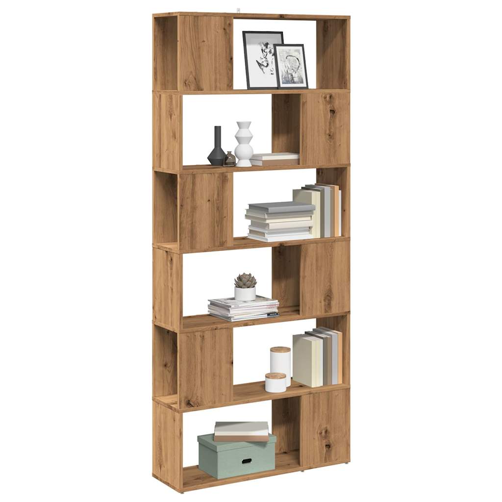 Book Cabinet/Room Divider Artisan Oak 80x24x186 cm