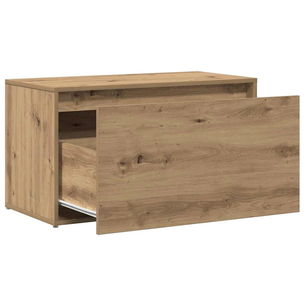 Hall Bench 80x40x45 cm Artisan Oak Engineered Wood