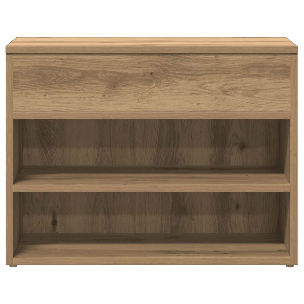 Shoe Bench Artisan Oak 60x30x45 cm Engineered Wood
