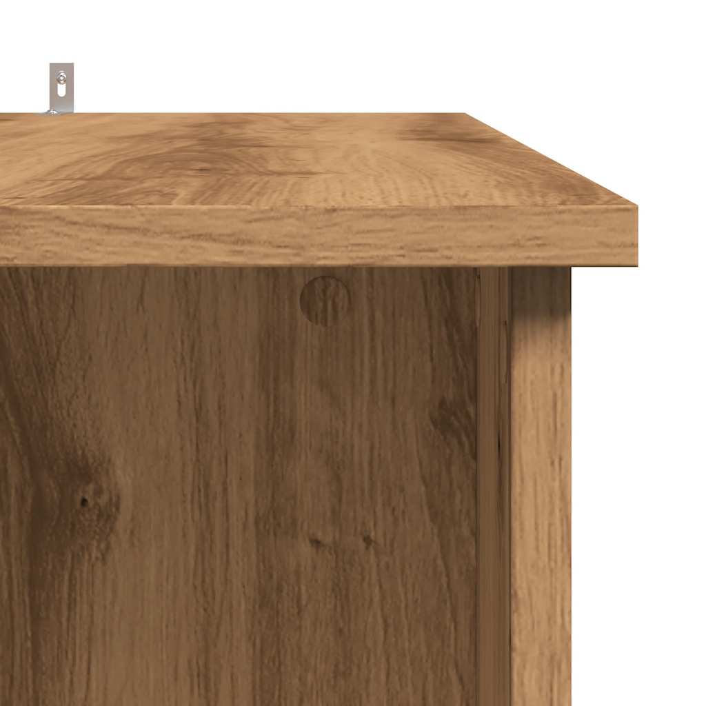 vidaXL Bar Table with Shelf Artisan Oak 102x50x103.5 cm Engineered Wood