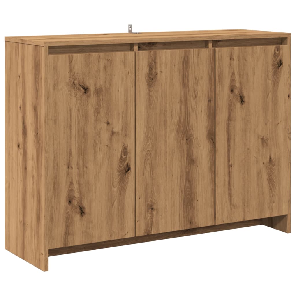 vidaXL Sideboard Artisan Oak 102x33x75 cm Engineered Wood