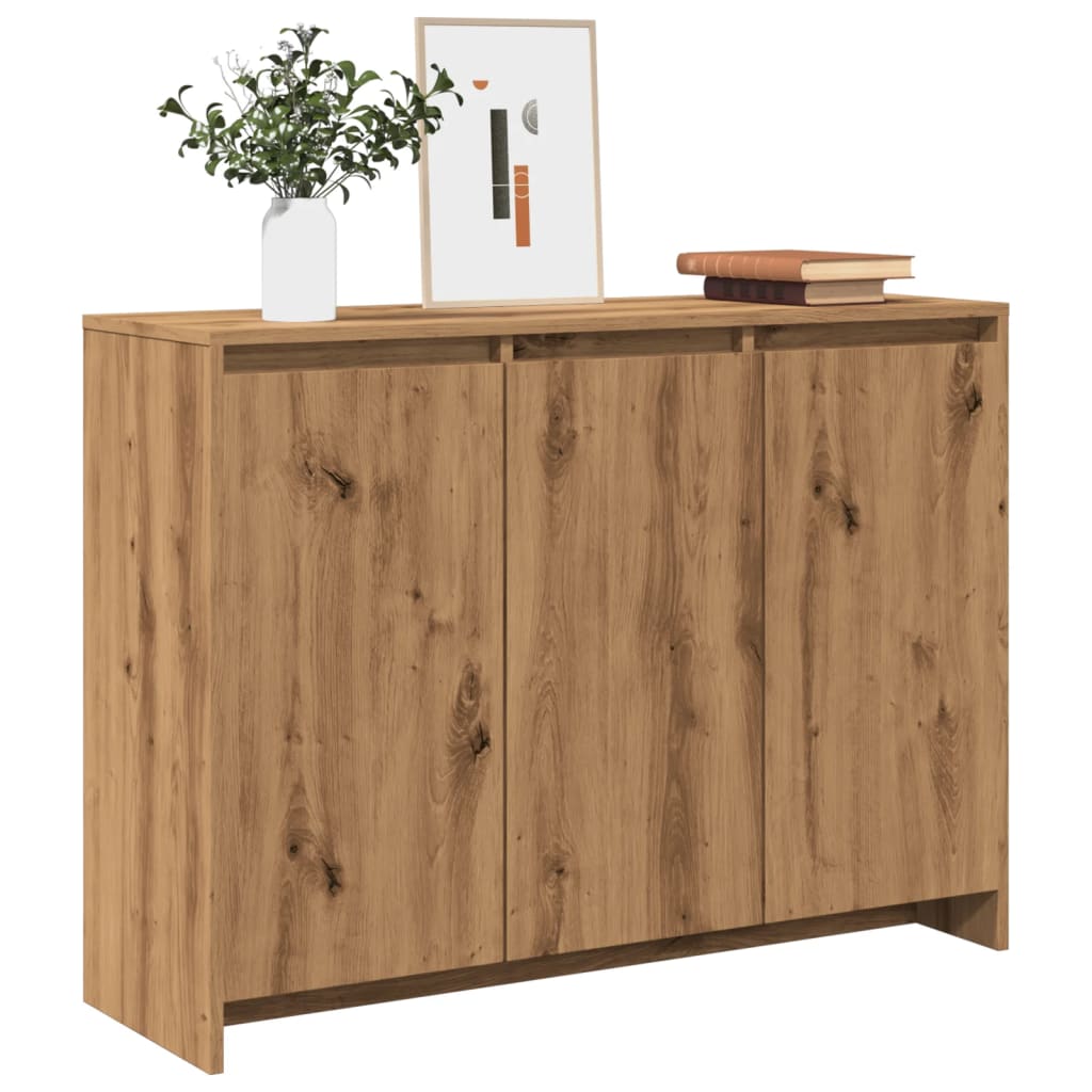 vidaXL Sideboard Artisan Oak 102x33x75 cm Engineered Wood