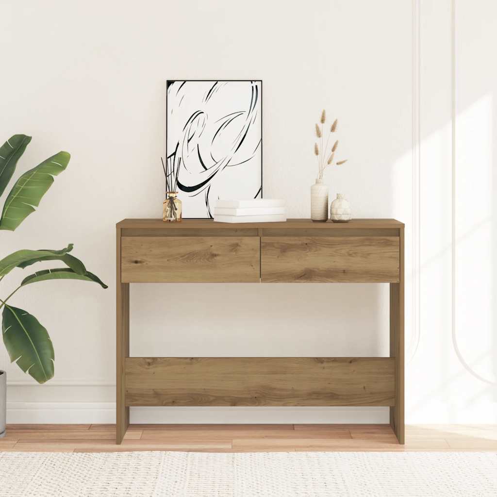 Console Table Artisan Oak 100x35x76,5 cm Engineered Wood