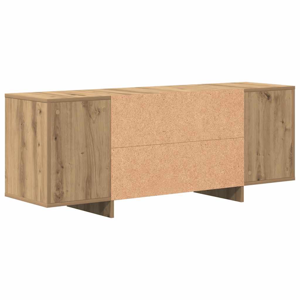 TV Cabinet Artisan Oak 130x35x50 cm Engineered Wood