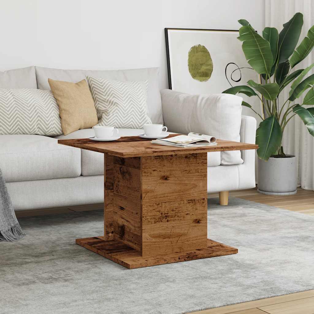 Coffee Table Old Wood 55,5x55,5x40 cm Engineered Wood