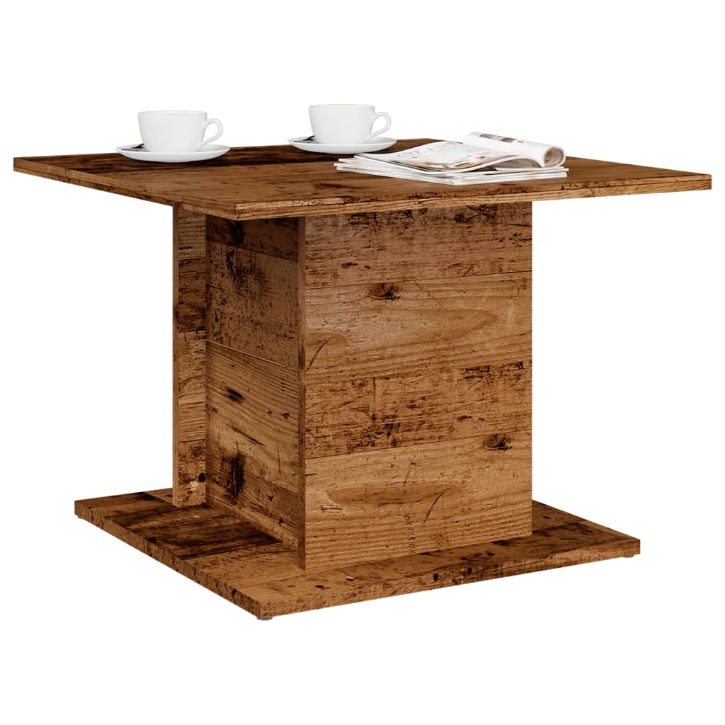 Coffee Table Old Wood 55,5x55,5x40 cm Engineered Wood