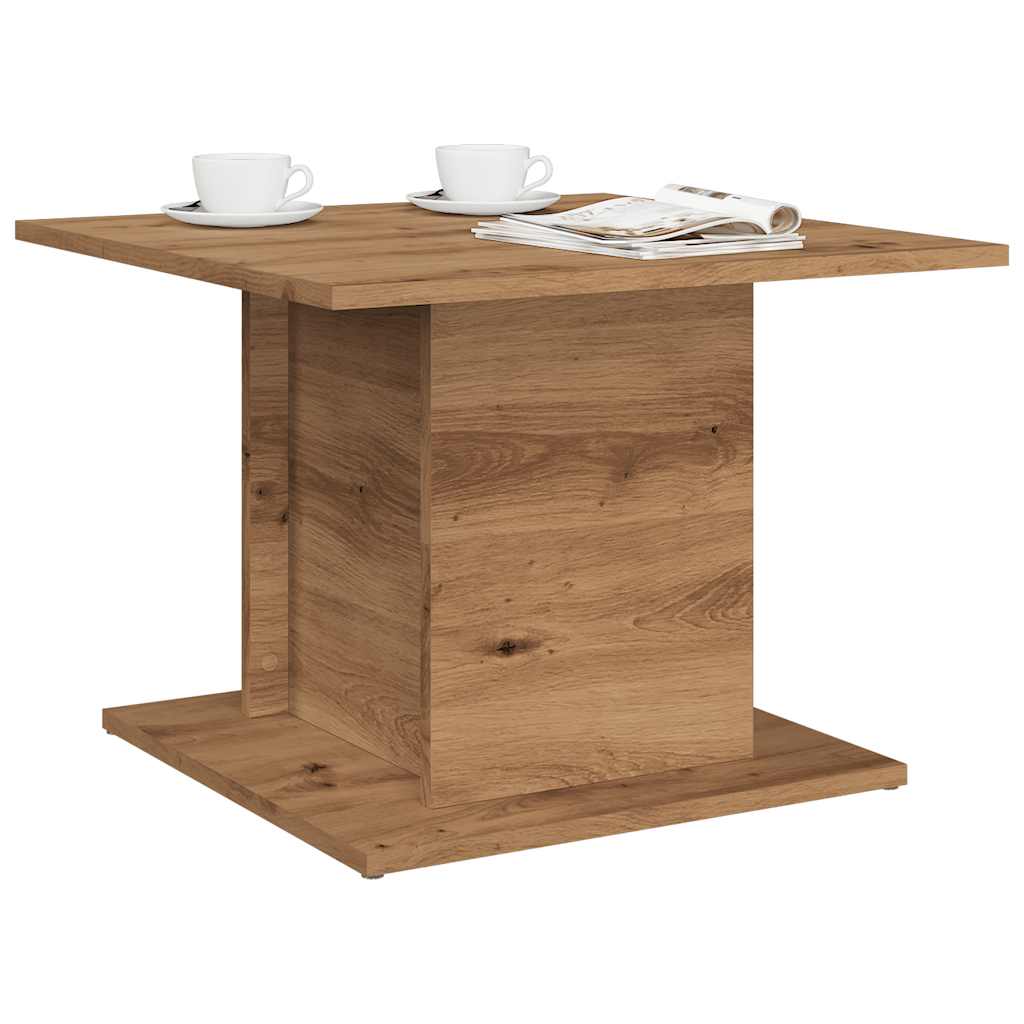 Coffee Table Artisan Oak 55,5x55,5x40 cm Engineered Wood