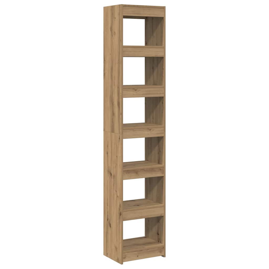Book Cabinet/Room Divider Artisan Oak 40x30x198 cm