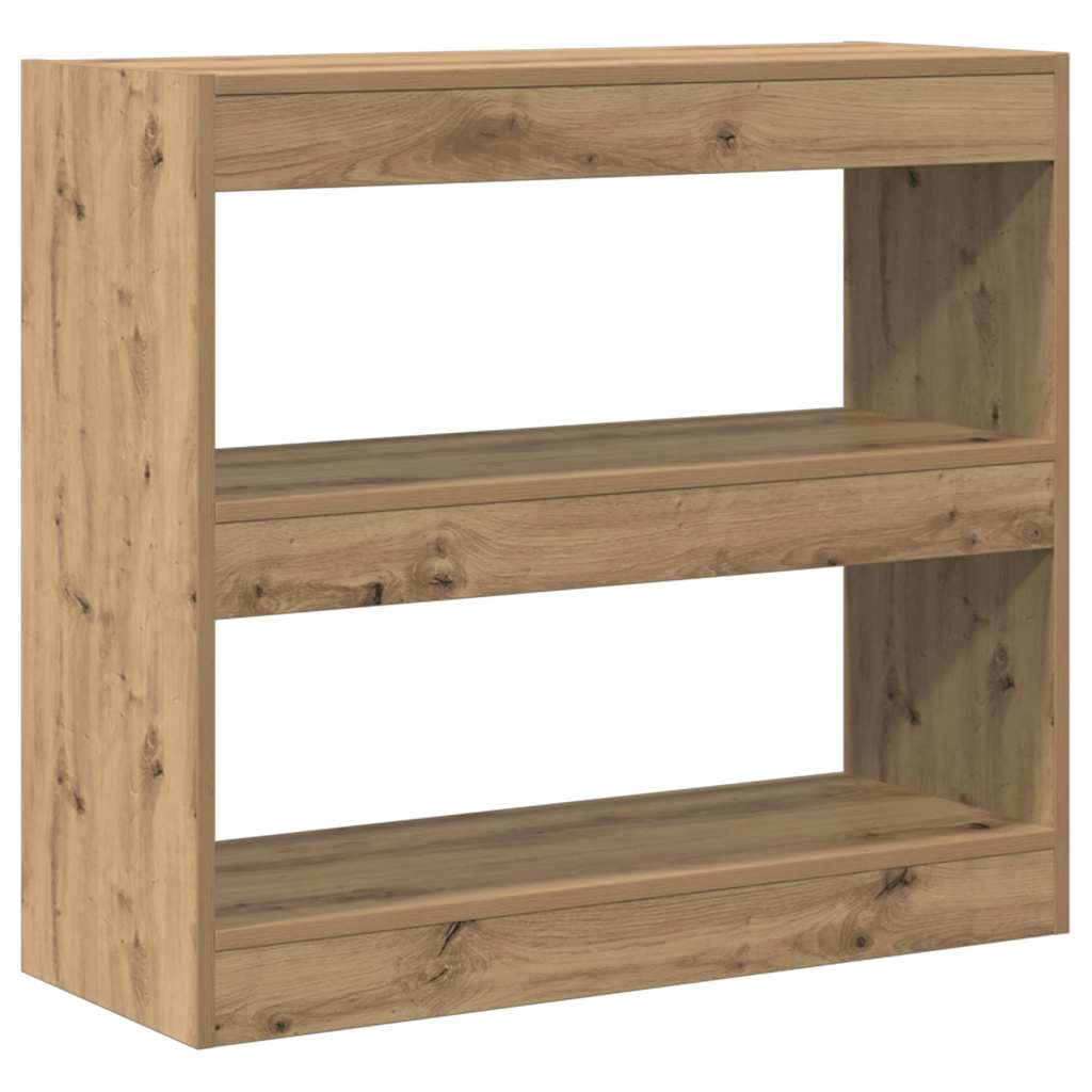 Book Cabinet/Room Divider Artisan Oak 80x30x72 cm