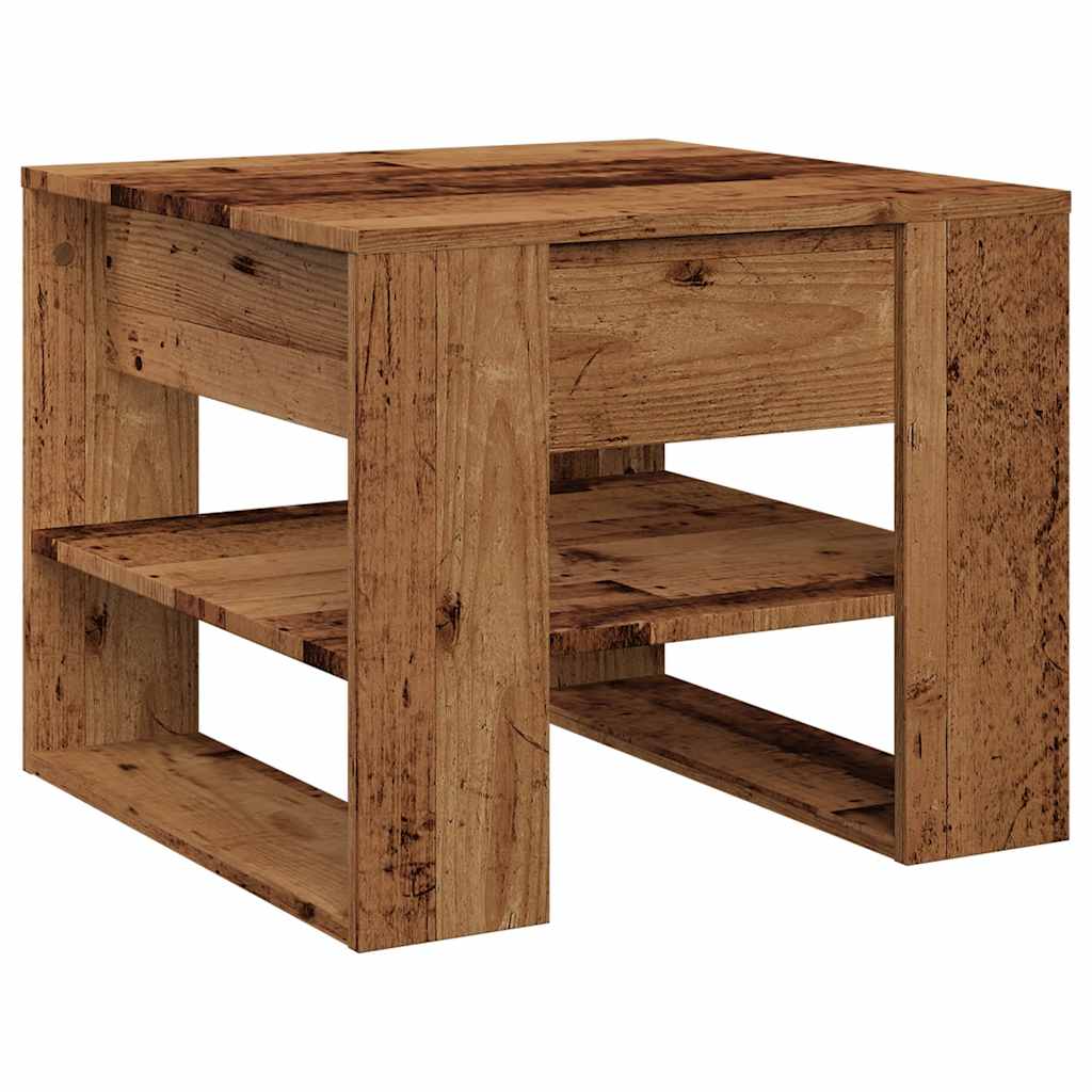 Coffee Table Old Wood 55,5x55x45 cm Engineered Wood