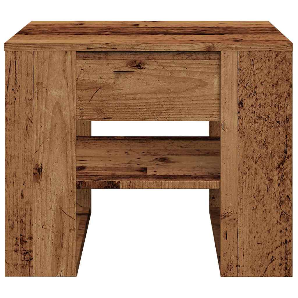 Coffee Table Old Wood 55,5x55x45 cm Engineered Wood