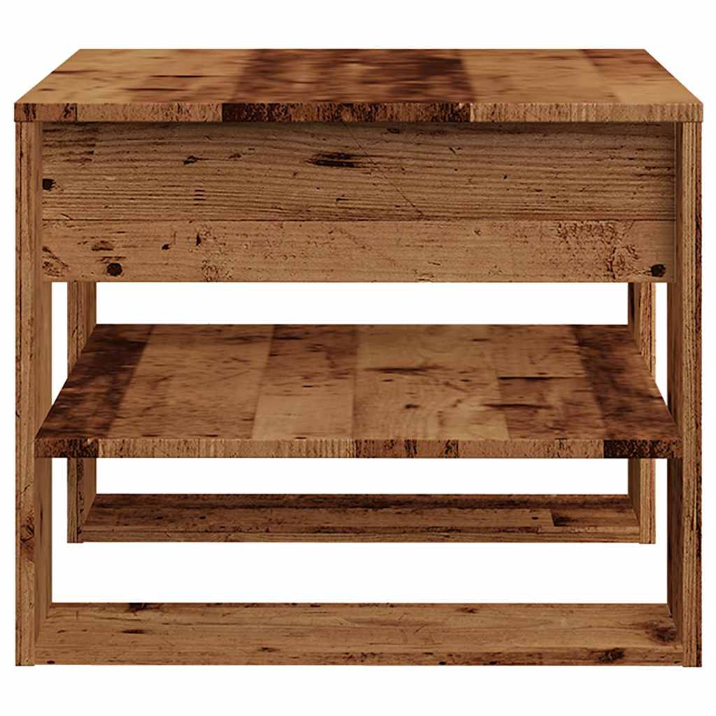 Coffee Table Old Wood 55,5x55x45 cm Engineered Wood