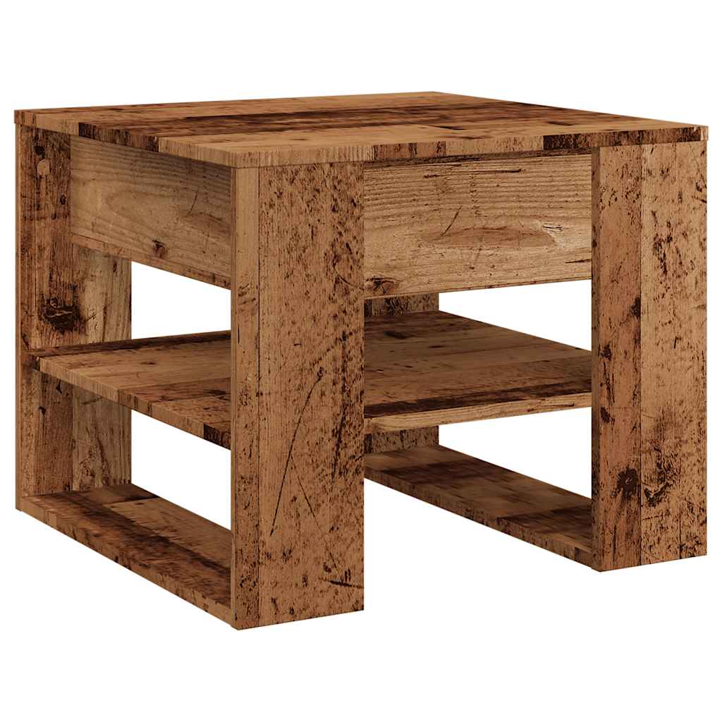 Coffee Table Old Wood 55,5x55x45 cm Engineered Wood