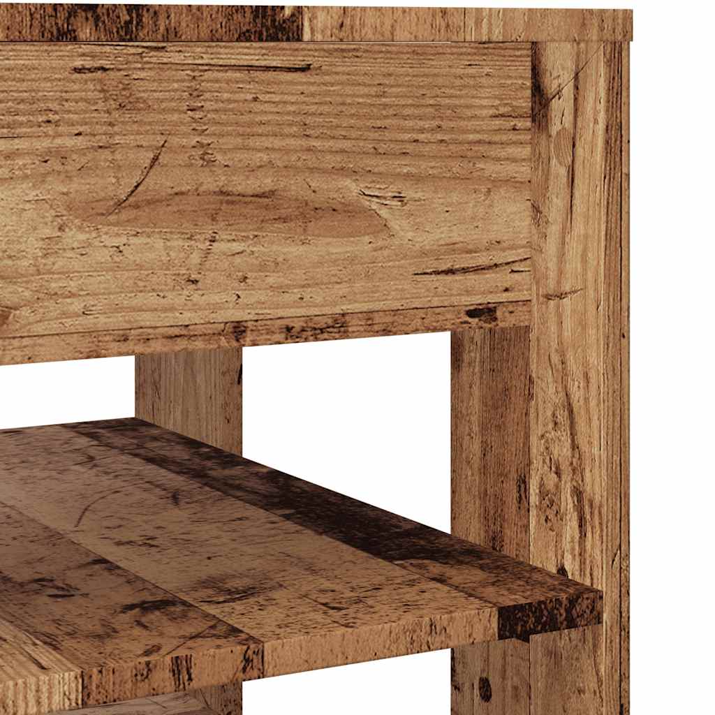 Coffee Table Old Wood 55,5x55x45 cm Engineered Wood