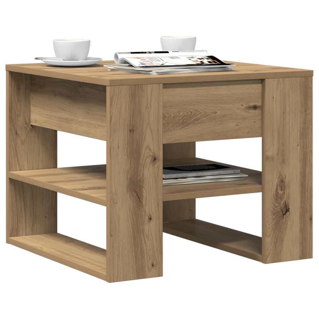 Coffee Table Artisan Oak 55,5x55x45 cm Engineered Wood