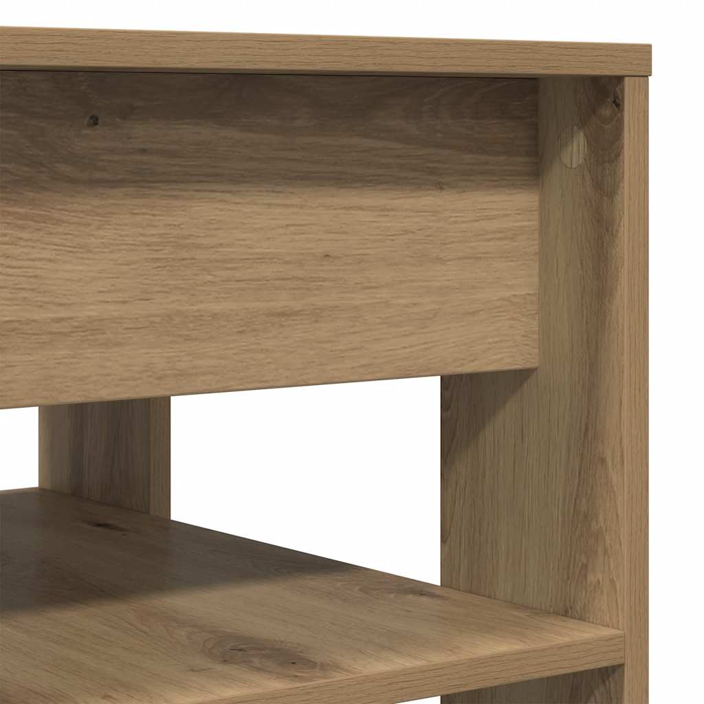 Coffee Table Artisan Oak 55,5x55x45 cm Engineered Wood