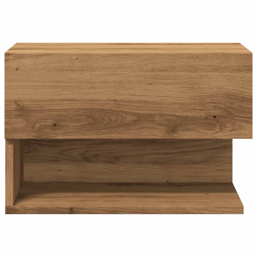 vidaXL Wall-mounted Bedside Cabinets 2 pcs Artisian Oak