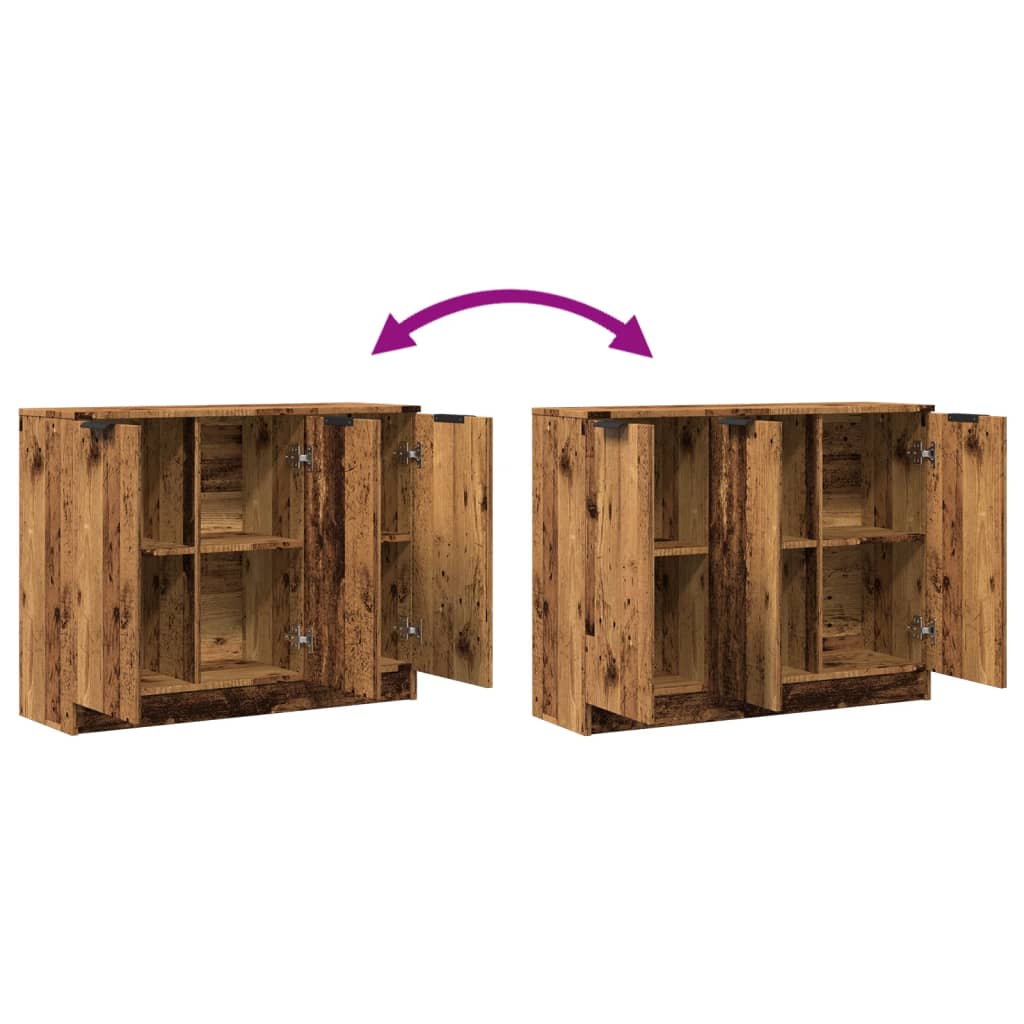 Sideboard Old Wood 90.5x30x70 cm Engineered Wood