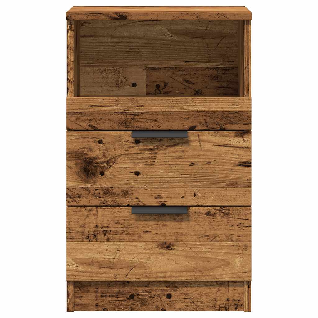 Bedside Cabinets 2 pcs Old Wood 40x36x65 cm Engineered Wood