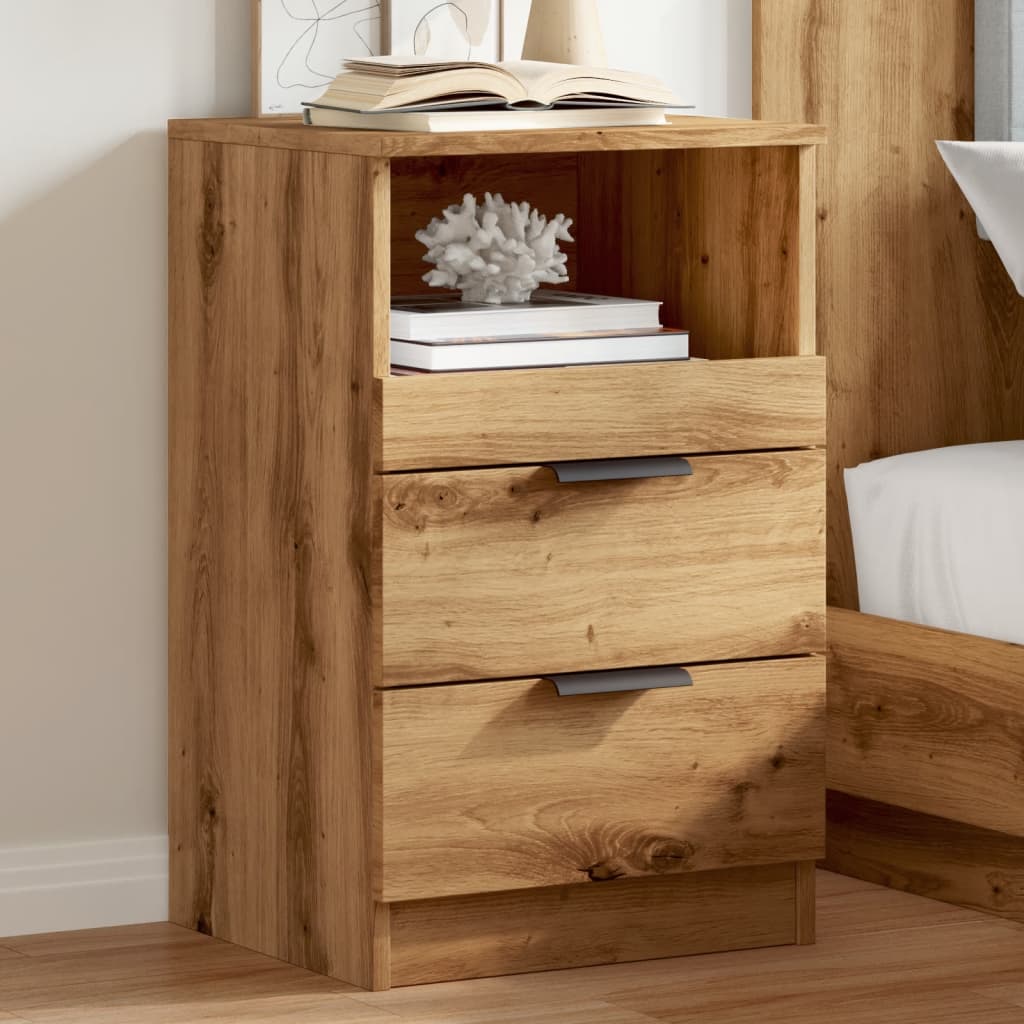 vidaXL Bedside Cabinets 2 pcs Artisan Oak 40x36x65 cm Engineered Wood