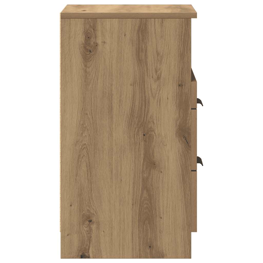 Bedside Cabinets 2 pcs Artisan Oak 40x36x65 cm Engineered Wood