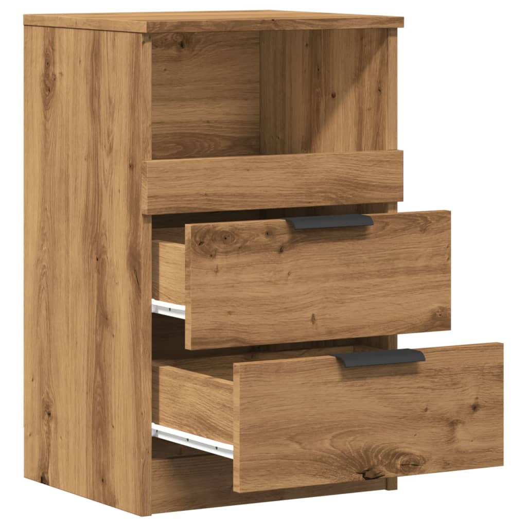 vidaXL Bedside Cabinets 2 pcs Artisan Oak 40x36x65 cm Engineered Wood