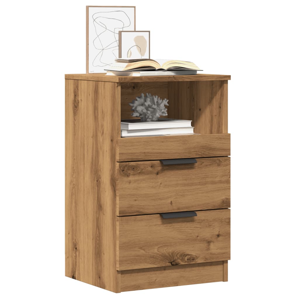 vidaXL Bedside Cabinets 2 pcs Artisan Oak 40x36x65 cm Engineered Wood