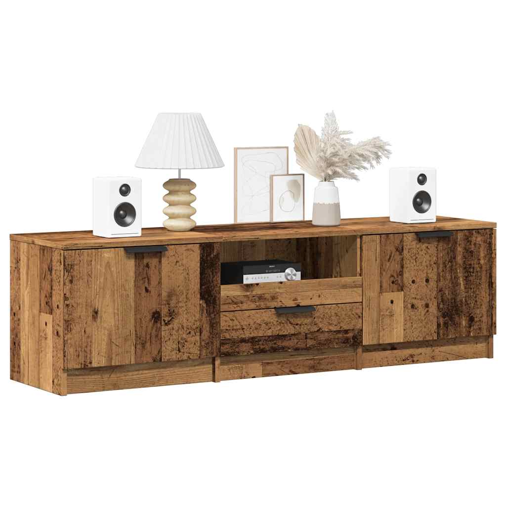 TV Cabinet Old Wood 140x35x40 cm Engineered Wood