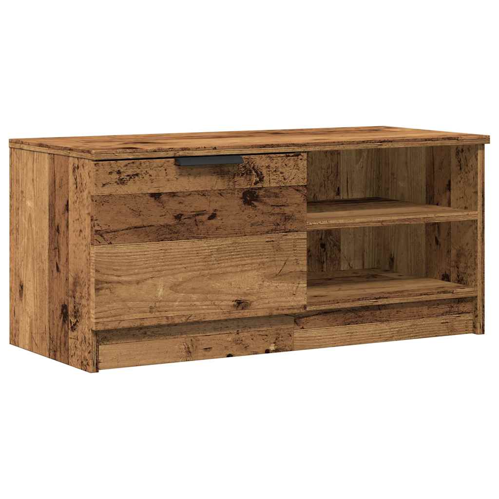 TV Cabinet Old Wood 80x35x36,5 cm Engineered Wood