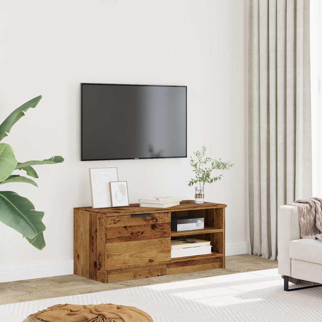TV Cabinet Old Wood 80x35x36,5 cm Engineered Wood