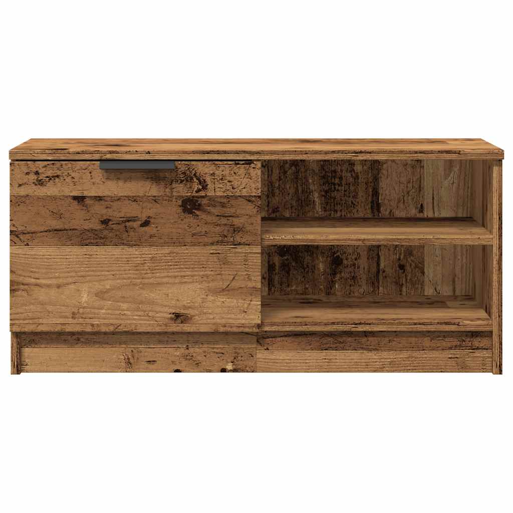 TV Cabinet Old Wood 80x35x36,5 cm Engineered Wood