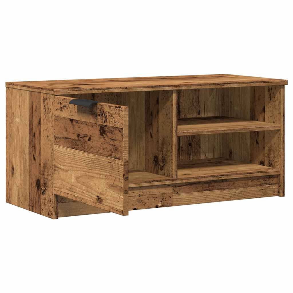 TV Cabinet Old Wood 80x35x36,5 cm Engineered Wood