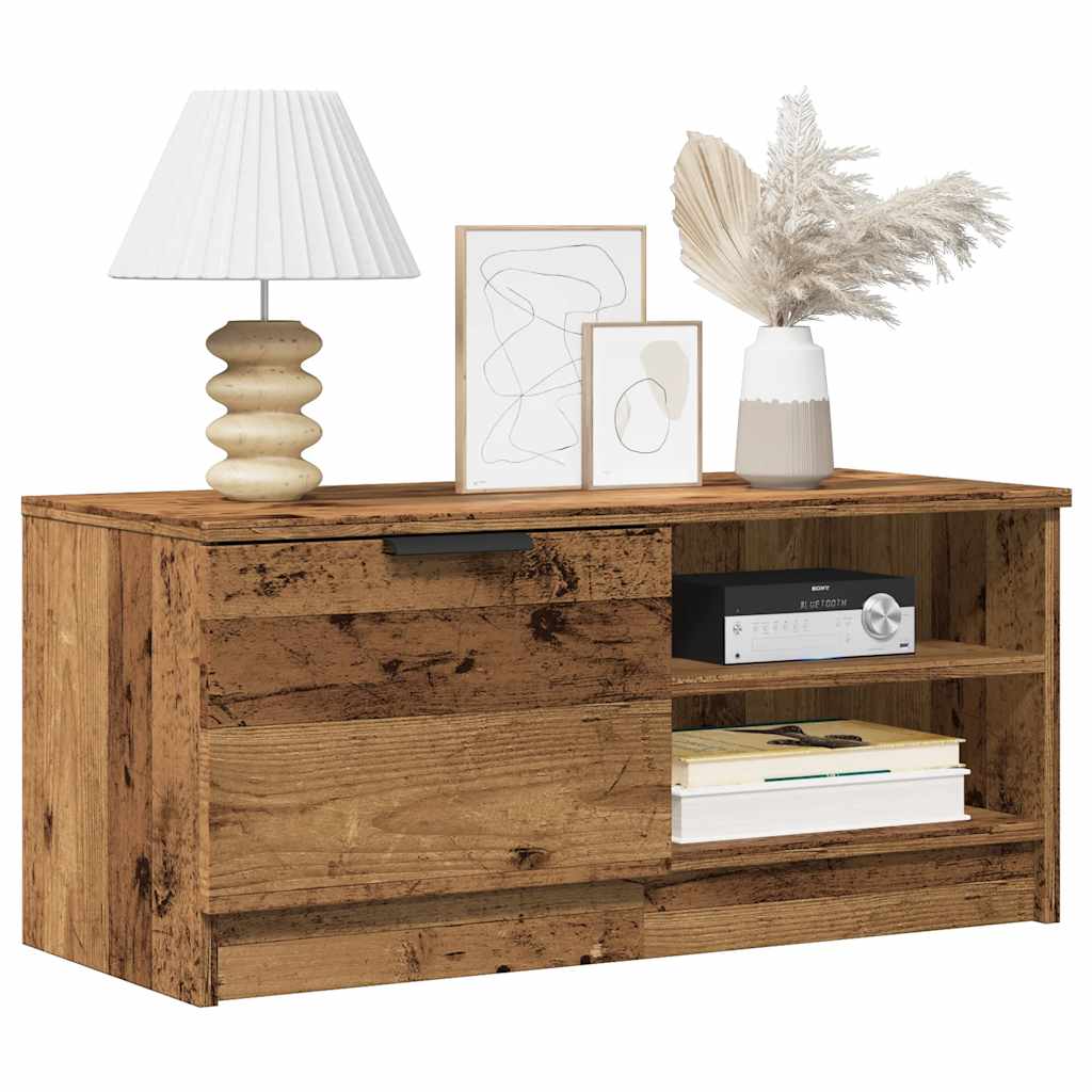 TV Cabinet Old Wood 80x35x36,5 cm Engineered Wood