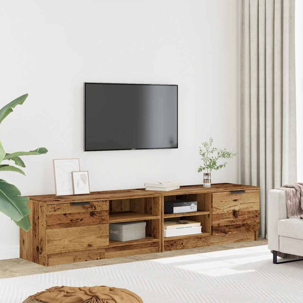 vidaXL TV Cabinets 2 pcs Old Wood 80x35x36.5 cm Engineered Wood