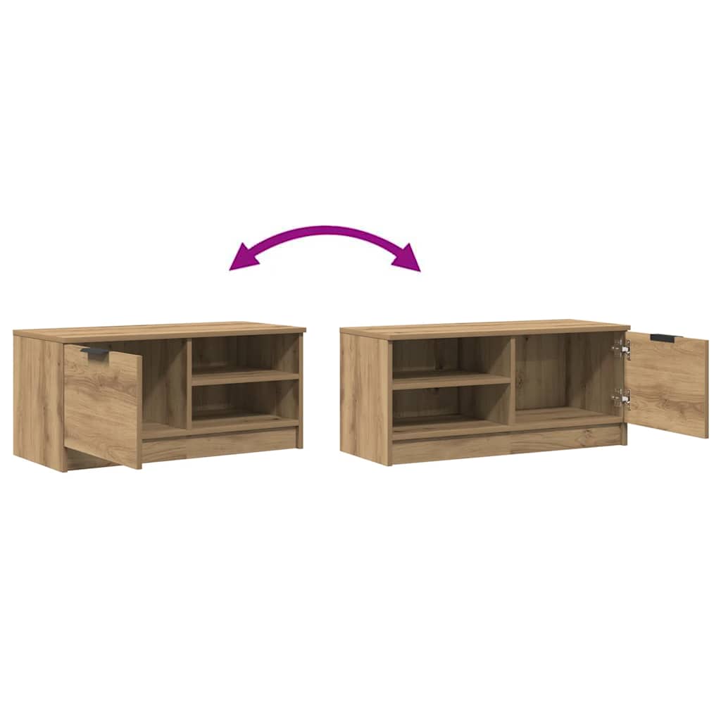 TV Cabinet Artisan Oak 80x35x36,5 cm Engineered Wood