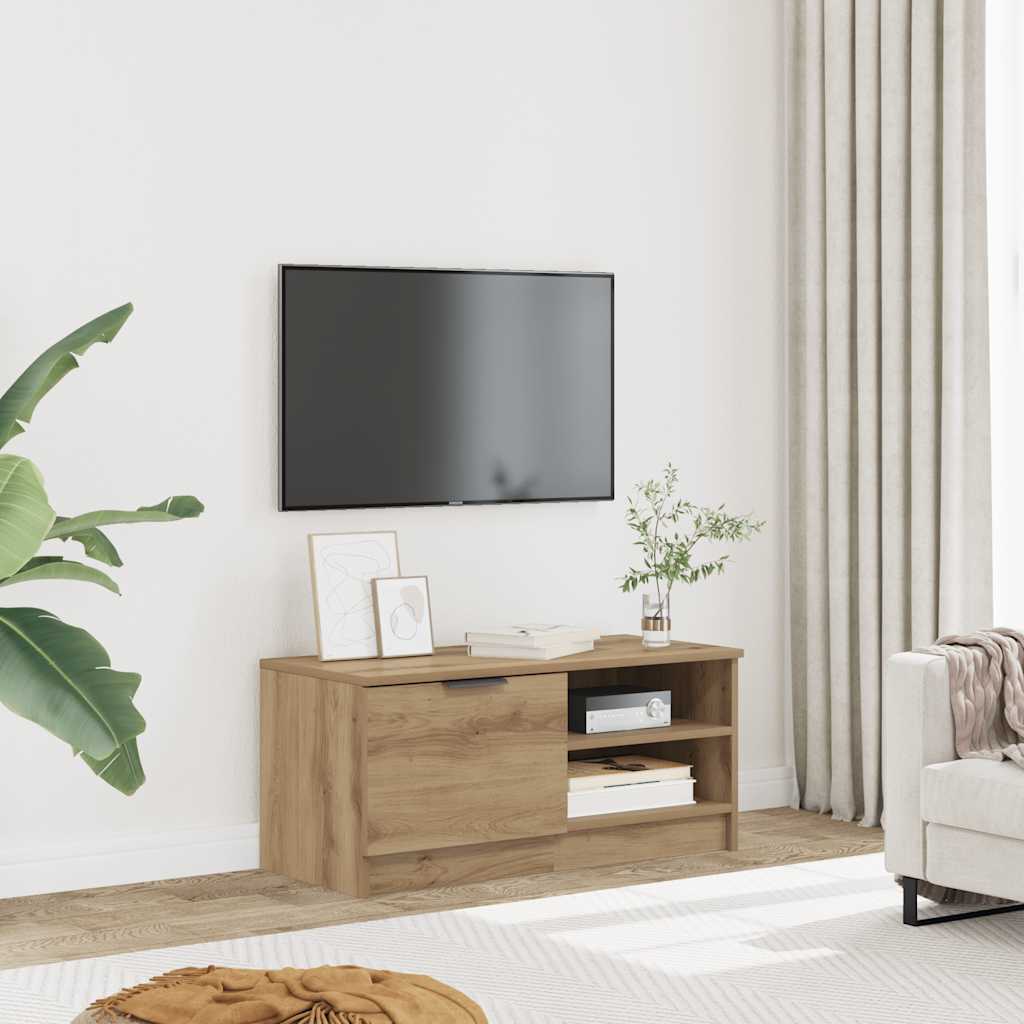 TV Cabinet Artisan Oak 80x35x36,5 cm Engineered Wood